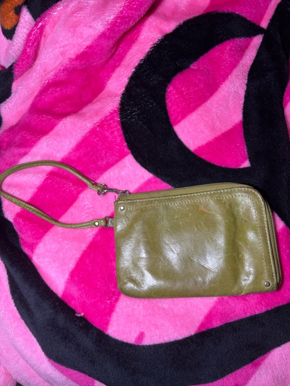 Vintage Fossil Genuine Leather Wristlet - Picture 1 of 9